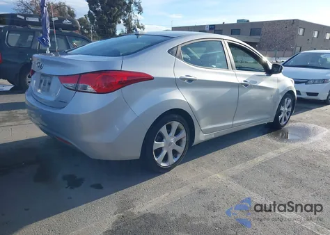 2013 Hyundai Elantra Limited from USA, damaged, VIN 5NPDH4AE2DH284123